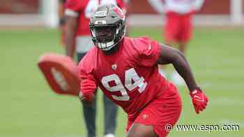 Bucs first-round pick DT Kancey taken off on cart