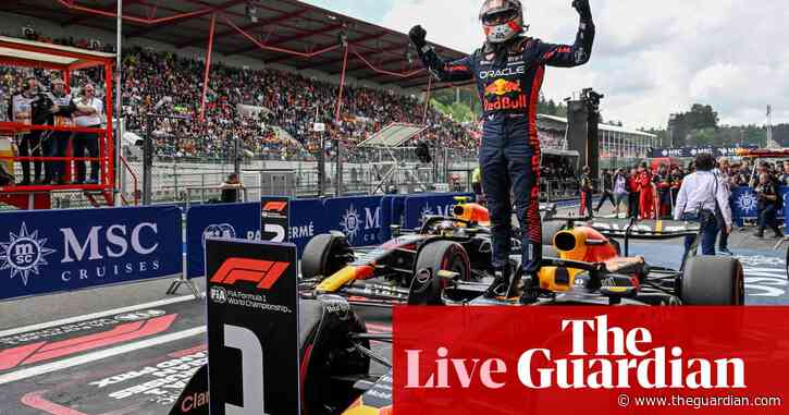 Max Verstappen cruises to Belgian GP win despite grid penalty – live reaction