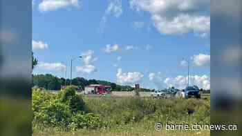 Serious crash closes Highway 400 at Highway 12 on-ramp in Tay Township