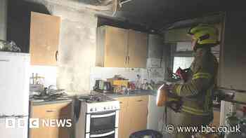 Chelmsford flat fire, elderly man rescued after kitchen blaze