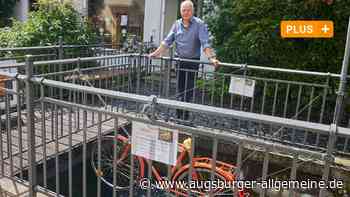 Nach Beschwerden wegen Lärm: Fahrrad im Lechkanal wird zu einer Hängepartie