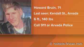 Authorities looking for missing man with cognitive impairment in Arvada