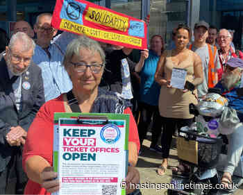 Disabled and elderly passengers stage ride-in against ticket office closures