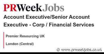 Premier Resourcing UK: Account Executive/Senior Account Executive - Corp / Financial Services