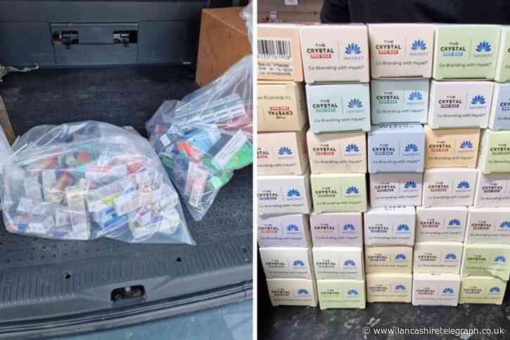 Illegal cigarettes and vapes seized following raids in Preston