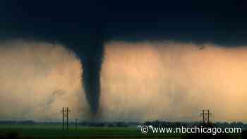 How many tornadoes have touched down in the Chicago area this month?