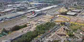 Drone video shows Brent Cross West station near completion