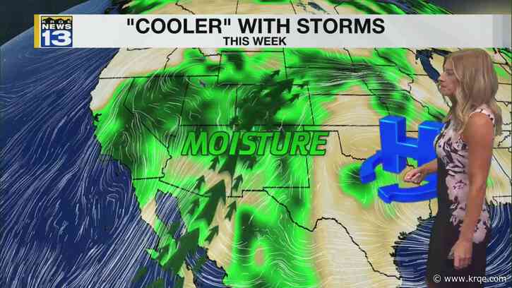 "Cooler" week for New Mexico with better rain chances