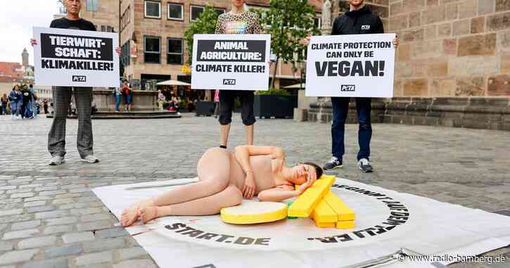 Aktivistin als «blutiges Steak» – Protest für Klimaschutz