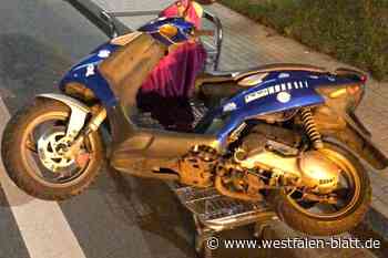 Bielefeld: Gestohlener Roller nachts mit dem Einkaufswagen abtransportiert