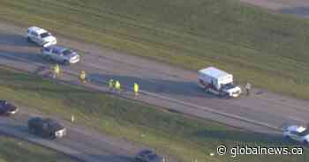 Pedestrian struck while crossing Highway 16 near Acheson, Alta