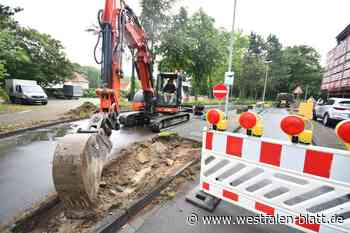 Bad Oeynhausen: erste Arbeiten für den ZOB auf Zeit