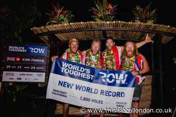 Romford dad celebrates son's world record rowing feat