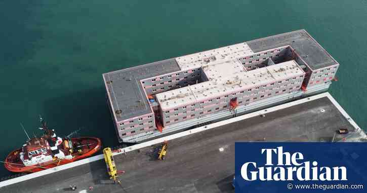 Home Office delays moving asylum seekers to barge over fire safety fears