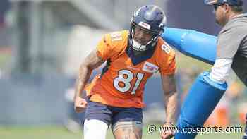 Tim Patrick injury update: Broncos fear WR tore left Achilles in practice Monday, will await MRI to confirm