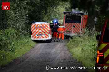 Rettungseinsatz auf der Ems in Isendorf