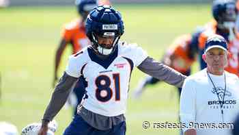 Broncos receiver Tim Patrick out for season with Achilles tear