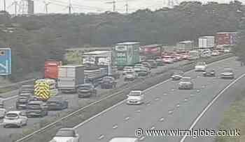 Multi-vehicle crash on M56 causes delays after lane closure