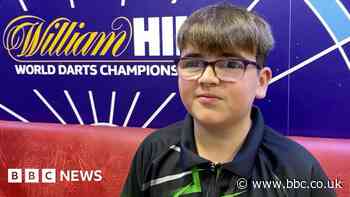 Talented young darts player reaches adult league