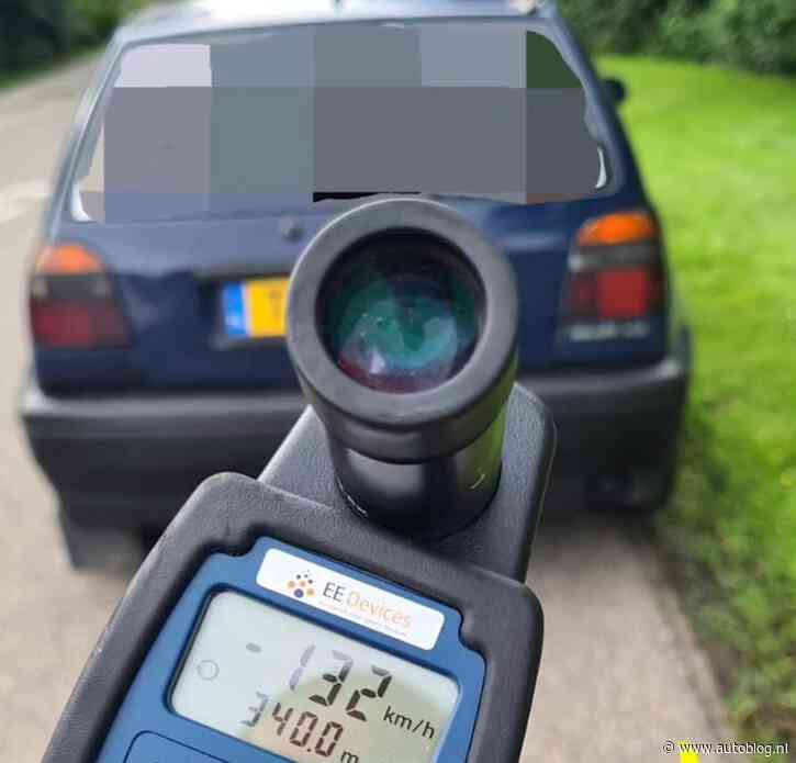 18-jarige gesnapt met 132 km/u in 45 km/u auto