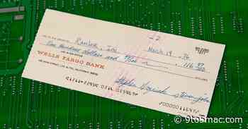 Apple’s second check ever written signed by Jobs and Woz up for auction