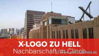 X-Logo zu hell: Nachbarschaft im Clinch