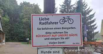 Leicht's Keller Kemmern wendet sich mit Schild an Rambo-Radfahrer - "mittlerweile so frustriert"