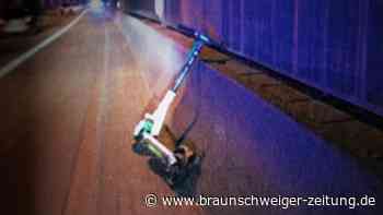 Braunschweig: Mann fährt mit E-Scooter auf die A2