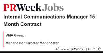 VMA Group: Internal Communications Manager 15 Month Contract