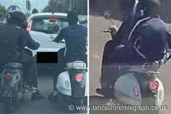 Police release images after scooter stolen from Blackpool