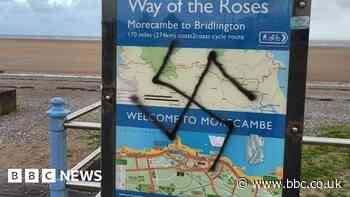 Swastikas daubed in town ahead of Morecambe Pride event