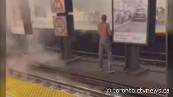 'It could have ended tragically:' Video shows man walking on tracks at west-end Toronto subway station