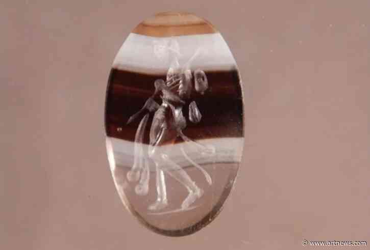 Rare Roman Gemstone Engraved with Mythological Figure Is Discovered in Italian Lagoon