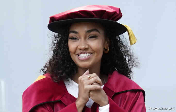 Flash mob surprises Leigh-Anne Pinnock before receiving honorary doctorate
