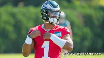 Eagles training camp, Day 4 observations: Jalen Hurts, A.J. Brown put on a show as pads come on for first time