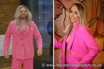 Bradley Dack dressed like Olivia Attwood for stag party