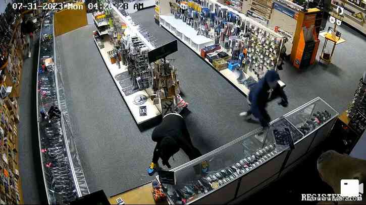 WATCH: Burglars rammed stolen truck into Ascension gun store, stole several weapons