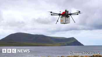 UK's first drone mail service begins in Orkney