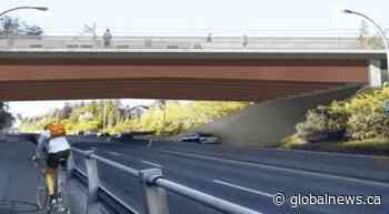 Part of Groat Road to close temporarily for bridge construction in central Edmonton