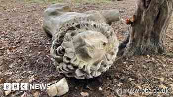 Weelsby Woods: Uncertain future for damaged two-tonne lion statue