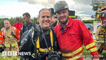 Firefighter misses his retirement party to rescue calves
