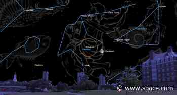 See the moon snuggle up to Saturn in the night sky this week