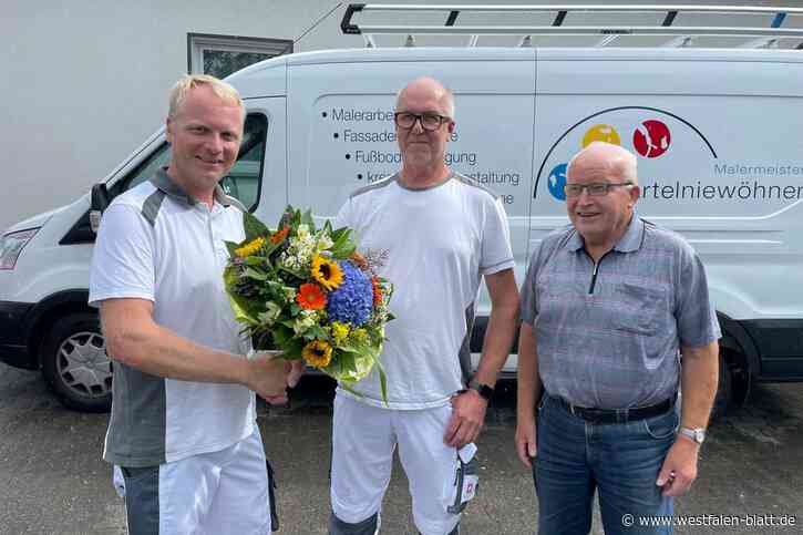 Steinhagener Malergeselle macht Arbeit mit Spaß und hohem Anspruch