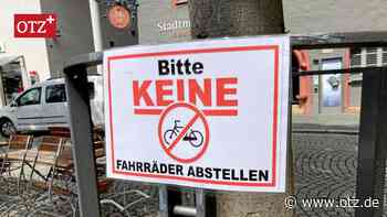 Erstes Fahrrad-Parkverbot am Jenaer Markt