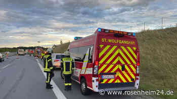 Schwerer Unfall auf A94 bei Obertaufkirchen – Hubschrauber vor Ort
