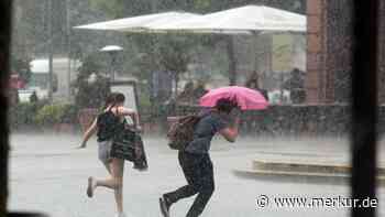 Rennen oder gehen: Wie wird man bei Regen weniger nass?