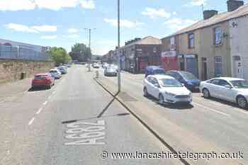 Colne Road in Burnley closed due to building fire