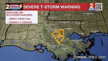 Severe weather impacting Baton Rouge area Wednesday - Track live updates here