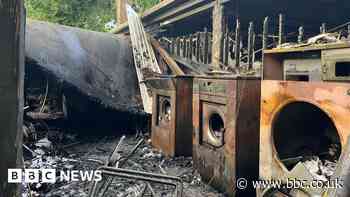 Laundry room blaze tackled by six fire crews