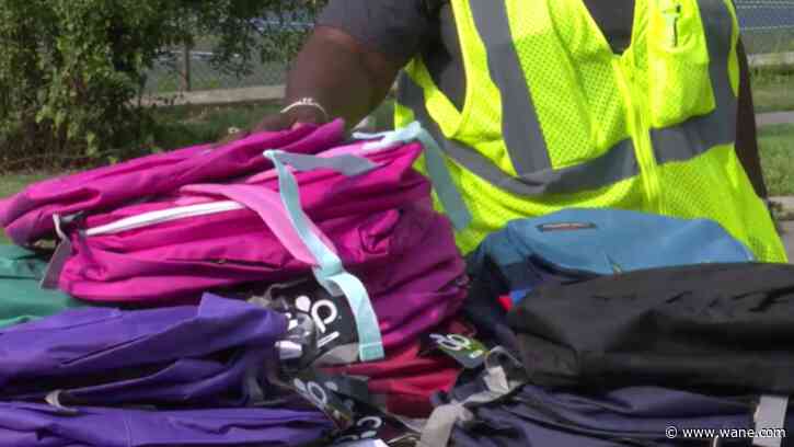 Fort Wayne UNITED Ten Point Coalition hosts book bag giveaway